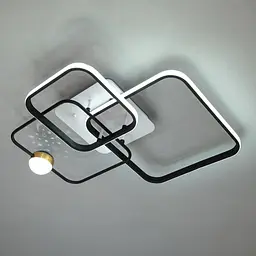 Led люстра з ефектом зоряного неба MX2988-3L WH+BK - мініатюра 4