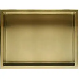 Вбудована полиця Rea 30x45 brushed gold з обідком REA-05607, Золотий