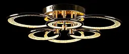 Люстра стельова LED Splendid Ray LT98120/3+3, 160W, золота, сучасний стиль з пультом - мініатюра 3