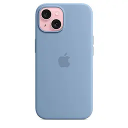 Силіконовий чохол CasePro Silicone Case with MagSafe Winter Blue для iPhone 15 - мініатюра 2