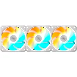 Комплект вентиляторів Gigabyte EZ CHAIN RVS FAN 120 3-Pack White (GP-GBT EZRVSFAN1203 ICE) - мініатюра 3