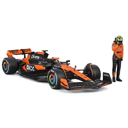 Автомодель з фігуркою Bburago McLaren MCL38, 1:24 в асортименті (18-28040) - мініатюра 6