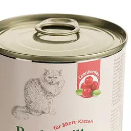 Вологий корм для котів Baskerville Sensitive Lamm Mit Preiselbeeren Ягня з журавлиною і котячою травою 400 г - мініатюра 3