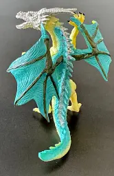 Фігурка Войовничий дракон зі срібною головою, Dino Toys - мініатюра 3