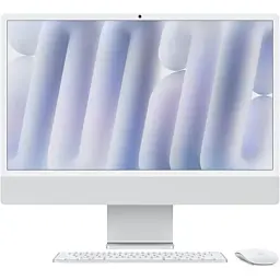 Комп'ютер Apple 24" iMac Retina 4.5K / Apple M4 (10-c/CPU, 10-c/GPU), 16, 256, Silver (MWUU3UA/A) - мініатюра 1