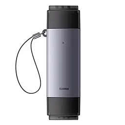 Кардридер USB Lite, Grey, Type-C / USB 3.0 - microSD / SD (WKQX060113) Baseus teh0028488