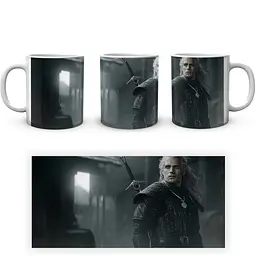 Кухоль GeekLand The Witcher Відьмак Геральт TW 002.009 330 мл білий - мініатюра 4