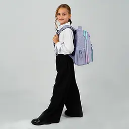 Рюкзак для початкової школи Kite Education каркасний 531 Lovely Сірий (K26-531M) - мініатюра 19