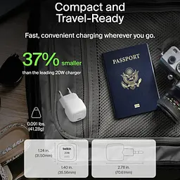 Мережевий зарядний пристрій Belkin Boost Up Charge 20W White (WCA009KQWH) [158897] - мініатюра 8