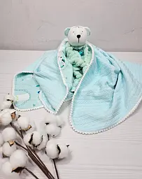 Набір для немовлят з пледом та комфортером a.l.babybox Лама
