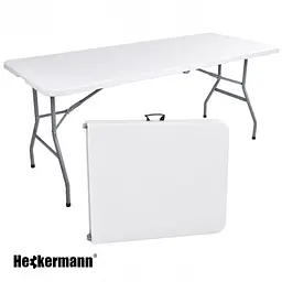 Стіл складаний переносний Heckermann 180x74x74 см White (XJM-Z180) - мініатюра 4
