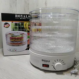 Сушарка для овочів та фруктів Royals Berg електрична 800W - мініатюра 4