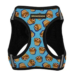 Шлея для собак Bronzedog Sport Vest Кекси M 24х18х3 см блакитна - мініатюра 2