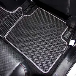 Килимки в салон EVA для Mazda CX-5 Europe 2012-2017 з підп'ятником Чорні-Коричневий кант 5 шт - мініатюра 2