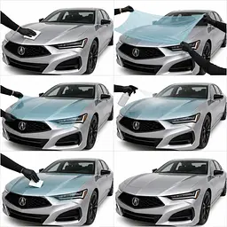 Антигравійна захисна бронеплівка за лекалами для Acura TLX II 2021 - повний кузов - мініатюра 3