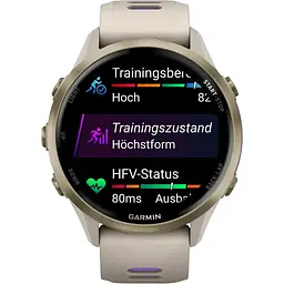 Смарт-годинник Garmin Forerunner 970 Soft Gold Titanium with French Gray Case and French Gray/Translucent Indigo Band (010-02969-12) [142389] - мініатюра 6