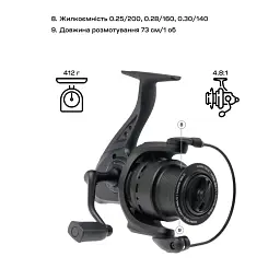Котушка Brain Champ Feeder 5000 3+1BB 4.8:1 - мініатюра 7
