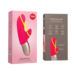 Вібратор-кролик Fun Factory Amorino Deluxe 17.7 см рожевий - мініатюра 5