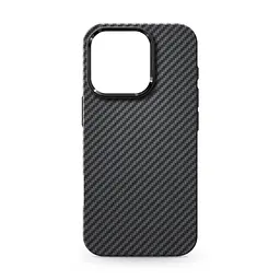 Карбоновый чехол для Apple iPhone 16 Pro, LikeCarbon2 MagCase, черный, тонкий защитный чехол-панель из поликарбоната с магнитами N52, MagSafe, противоударный, совместим с беспроводной зарядкой, приподнятые края для защиты камеры, ArmorStandart (ARM83809)