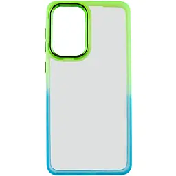 Чохол TPU+PC Fresh sip series для Motorola Moto E13 Бірюзовий / Лимонний - мініатюра 2