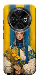 TPU чохол Demsky Ukrainian woman для TECNO Spark 30C