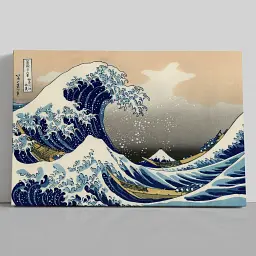 Інтер'єрна картина Велика хвиля в Канаґаві, Хокусай, Hokusai, Great Wave off Kanagawa, інтер'єрний декор, 40×60 см (id6779) - мініатюра 1