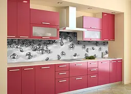 Кухонний фартух Алмази для кухні наклейка діаманти дорогоцінне каміння Сірий 65х250 см Happy Pocket Z180493 - мініатюра 2