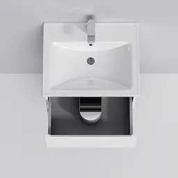 Тумба підвісна AM.PM X - Joy 55 см з умивальником M85-FHX0552-WC0552WG38 - мініатюра 5
