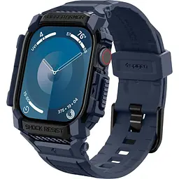 Чохол-ремінець Spigen Rugged Armor Pro для Apple Watch 46mm Navy Blue (ACS08606) [149628]