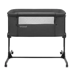 Приставне ліжечко Kidwell Snuzzy Dark Grey - мініатюра 8