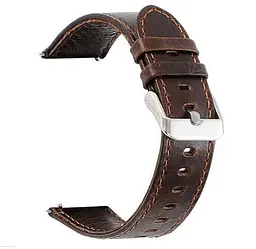 Шкіряний ремінець Primo для годинника Samsung Gear S2 Classic (SM-R732/SM-R735) Dark Brown - мініатюра 3