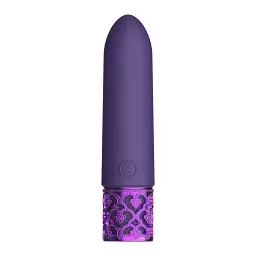 Міні-вібратор Royal Gems Imperial, 10 см (фіолетовий) - мініатюра 2