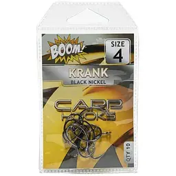 Гачок для мирної риби BOOM Krank №2 (10 шт/уп) (Black Nickel)