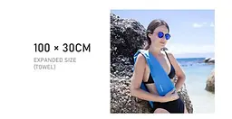 Рушник Fitness Naturehike (NH20FS009) 100-30см - антибактеріальний - чорний - мініатюра 4