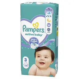 Підгузки Pampers Active Baby Розмір 3 (6-10 кг) 54 шт. - мініатюра 2