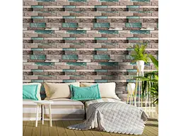 Панель стінова 3D STICKER WALL 700 * 700 * 6мм Синє дерево (088) SW-00000275 - мініатюра 6