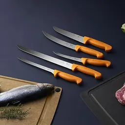 Ніж м'ясника Victorinox SWIBO 26см жовтий 5.8431.26 - мініатюра 4