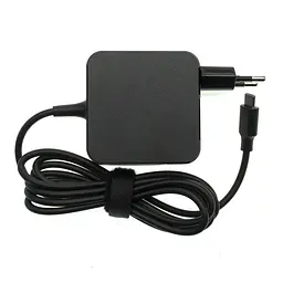 Блок живлення для ноутбука TYPE-C 45W, квадратний, black
