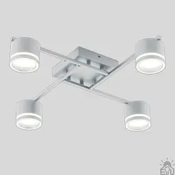 Люстра GELA 4R 600x600x120 мм Біла на 4 лампи GX53 ESLLSE - мініатюра 2