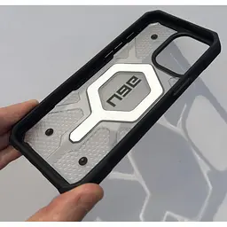 Протиударний чохол UAG Pathfinder MagSafe для iPhone 15 Pro (6.1") Clear Ice (114281114343) - мініатюра 4