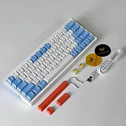 Ігрова механічна клавіатура Kondor Starlight PRO / Три режими підключення / Yellow Switch / Blue - мініатюра 4
