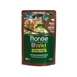 Беззернова консерва MONGE BWILD CAT з м'ясом буйвола та овочами для кішок великих порід 85 гр