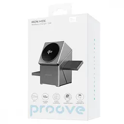Бездротовий ЗП Proove Iron Hide 3 in 1 Qi2 gray - мініатюра 8