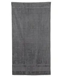 Турецький бамбуковий махровий рушник Zeron 70х140 Bamboo Grey - мініатюра 3