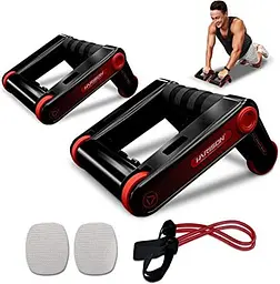 Ролери для фітнесу та спорту Lutino Wheel rollers push up Bars Workout - мініатюра 4