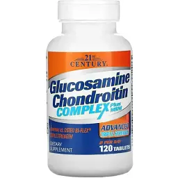 Глюкозамін, хондроїтин 21st Century Glucosamine Chondroitin Complex Triple 120 таблеток