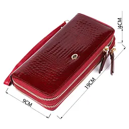 Жіночий клатч із двома відділеннями ST Leather 18907 бордовий - мініатюра 7