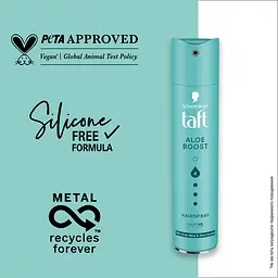 Лак для волосся Taft Aloe Boost 4 250 мл - мініатюра 5