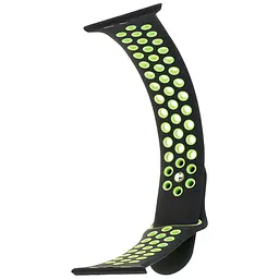 Ремінець Apple Watch Nike Sport 42/44/45/46/49 mm Чорний Зелений