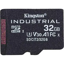 Карта пам'яті Kingston 32GB microSDHC Industrial C10 A1 pSL C Card Single Pack w/o Adapter SDCIT2/32GBSP (SDCIT2/32GBSP)